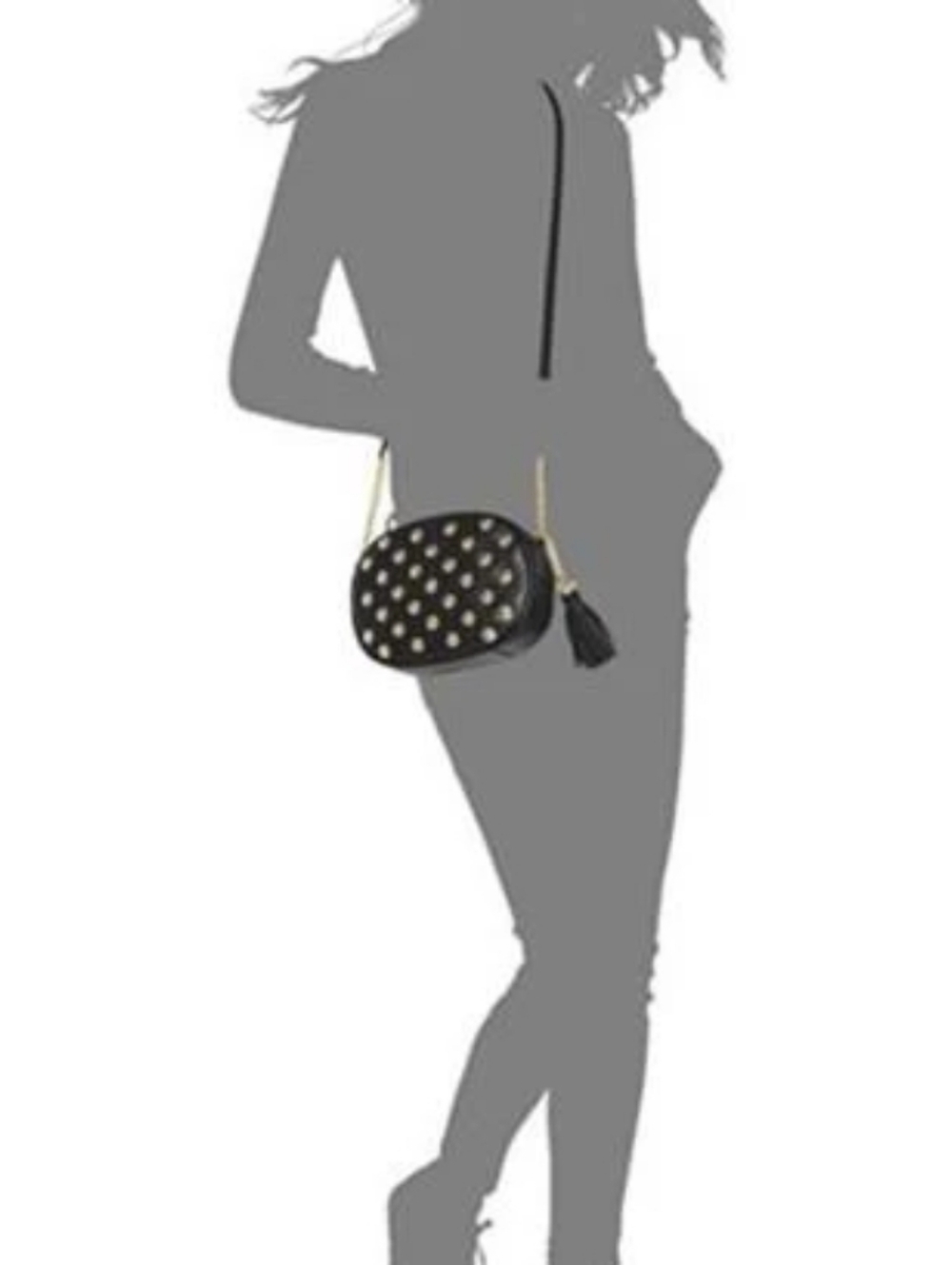 MICHAEL KORS GINNY STUDDED MD MESSENGER CROSSBODY BAG EUC With DUSTBAG - Picture 3 of 12